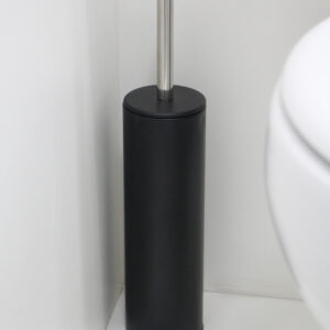 Escobilla Para Baño Metálica Negra Daccord